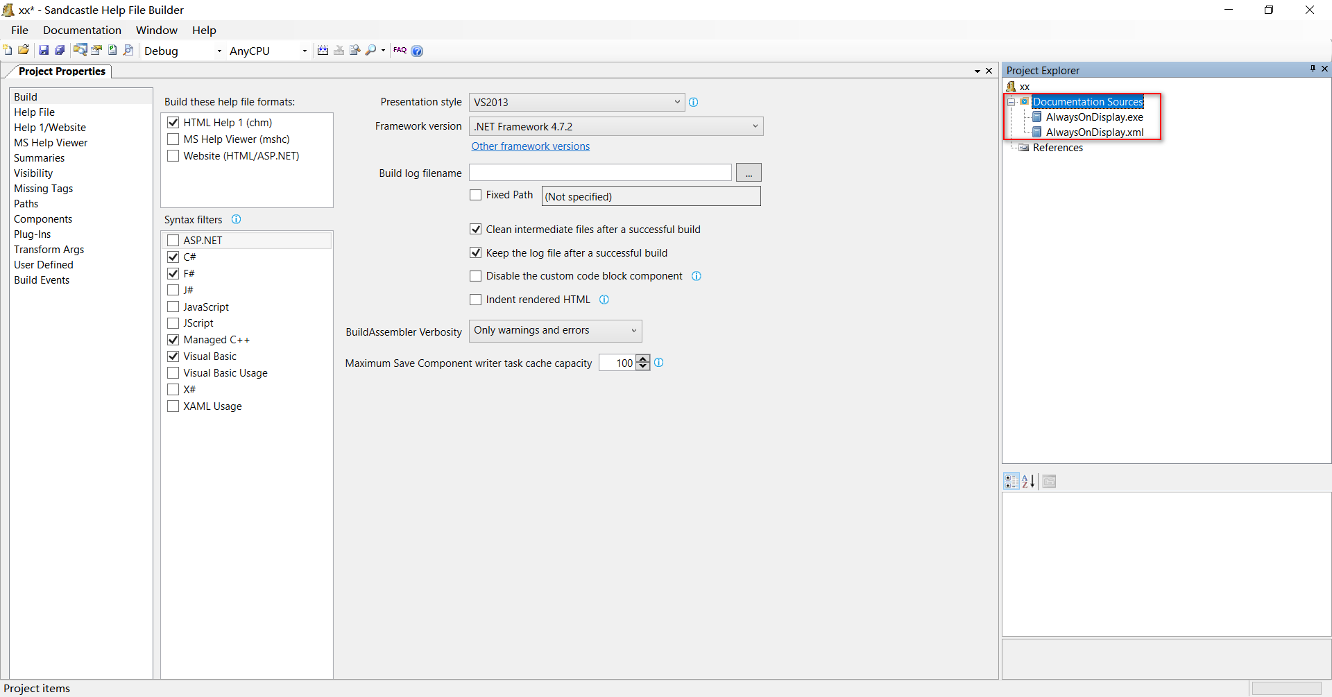 SHFB添加文件及配置